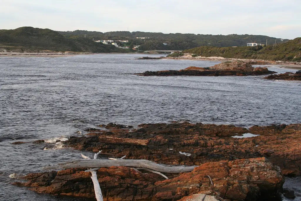 The mouth of the Arthur River on Tasmania’s west coast