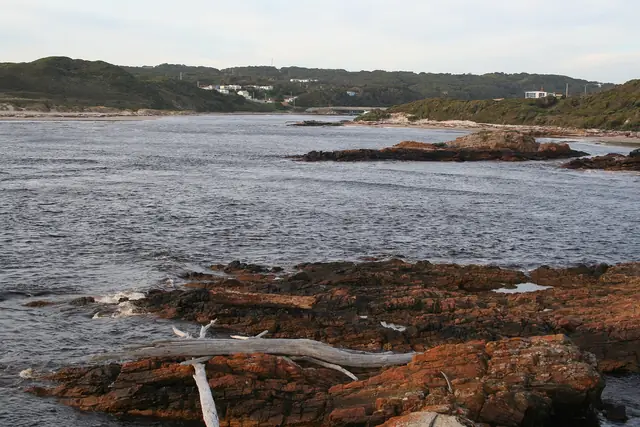 The mouth of the Arthur River on Tasmania’s west coast