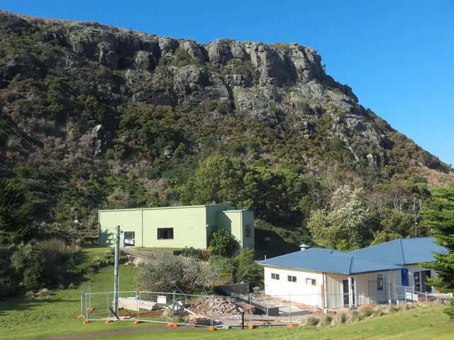 The chairlift station at the base of The Nut in Stanley